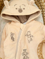 Skafander - Winnie the Pooh Cream Corduroy Hooded
