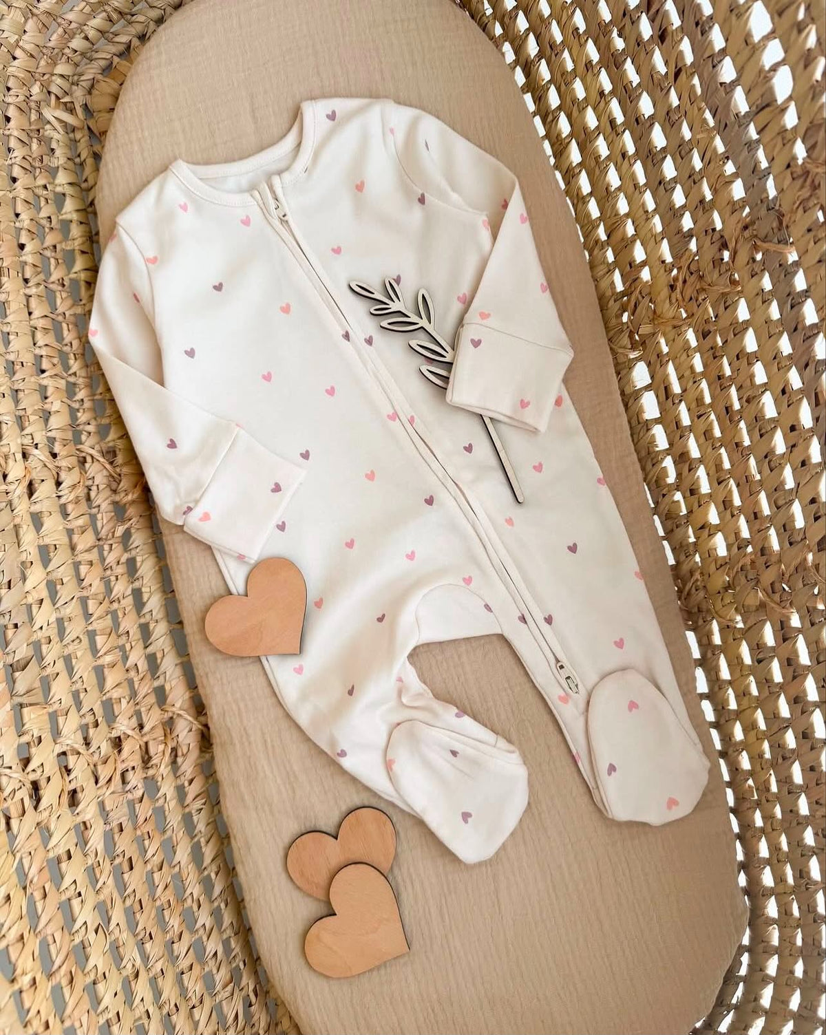 Spilhozna - Heart Print Zip