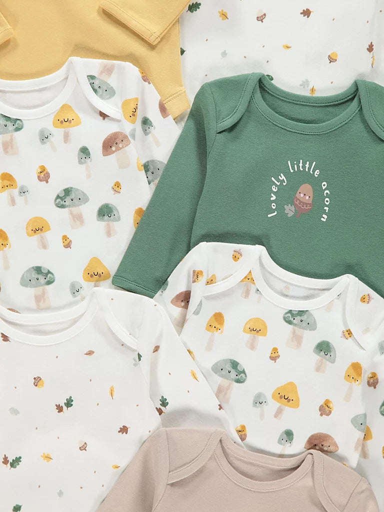 Set od 7 bodija Neutral Woodland
