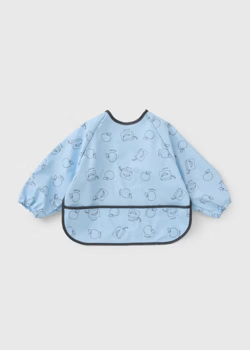 Baby Blue Snack Time Coverall Bib