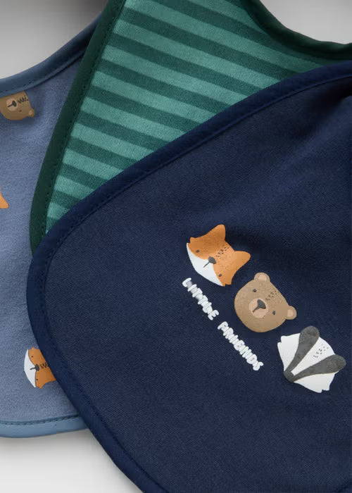 3 Pack Baby Animal Bibs