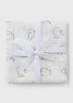 3 Pack Baby Snack Stripe Muslin Cloths