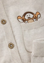 Baby Grey Tigger Knitted Top & Bottoms Set