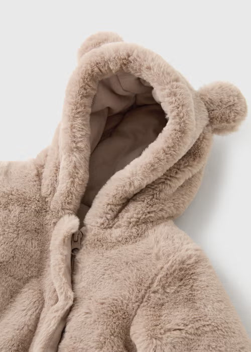 Baby Brown Fur Snowsuit