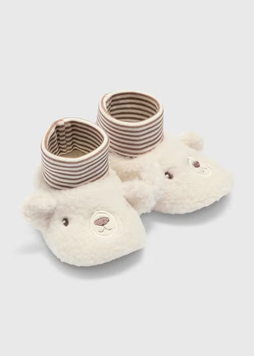 Baby Beige Bear Sock Boots