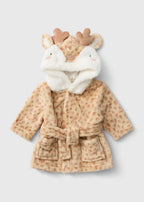 Baby Brown Reindeer Dressing Gown