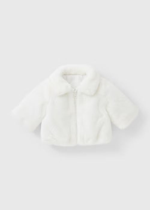 Baby Cream Faux Fur Jacket