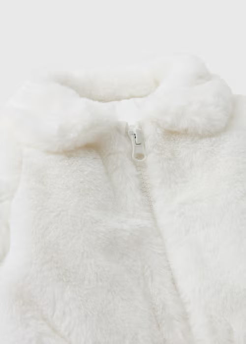 Baby Cream Faux Fur Jacket