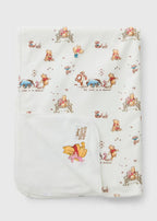 Disney Winnie The Pooh Cream Fleece Baby Blanket