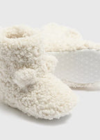 Cream Soft Sole Borg Boots
