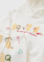 Baby Cream Winnie The Pooh Top & Bottoms Set