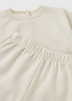 Baby Cream Sweatshirt & Jogging Bottom Set