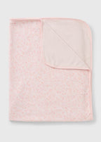 Baby Pink Swan Print Shawl Blanket