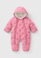 Baby Pink Bow Snowsuit