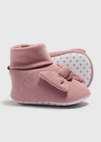 Baby Pink Bow Sock Boots