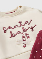 Girls’ Christmas “Santa Baby” 2-Piece Set