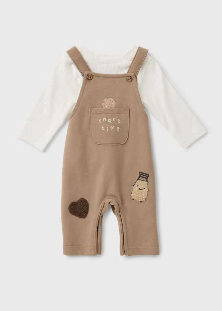 Baby Brown Cookie Top & Dungaree Se