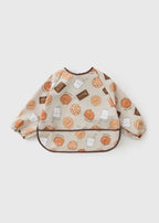 Baby Beige Cookie Coverall Bib