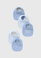 5 Pack Baby Blue Bibs