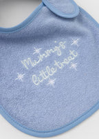 5 Pack Baby Blue Bibs