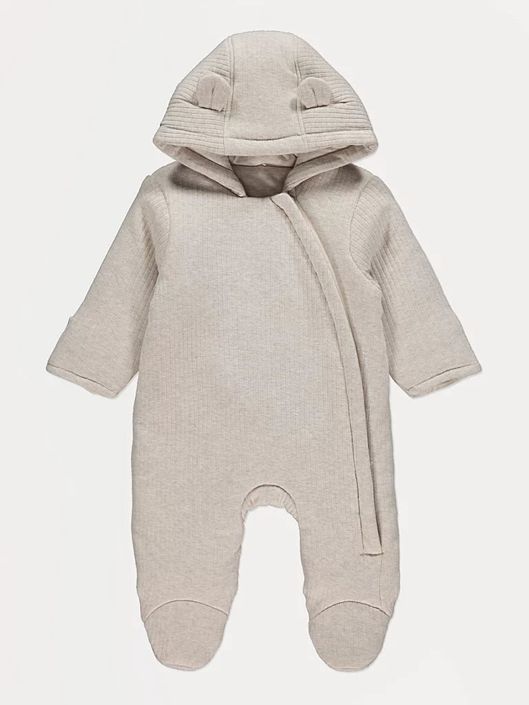 Skafander - Neutral Ribbed Jersey Hooded