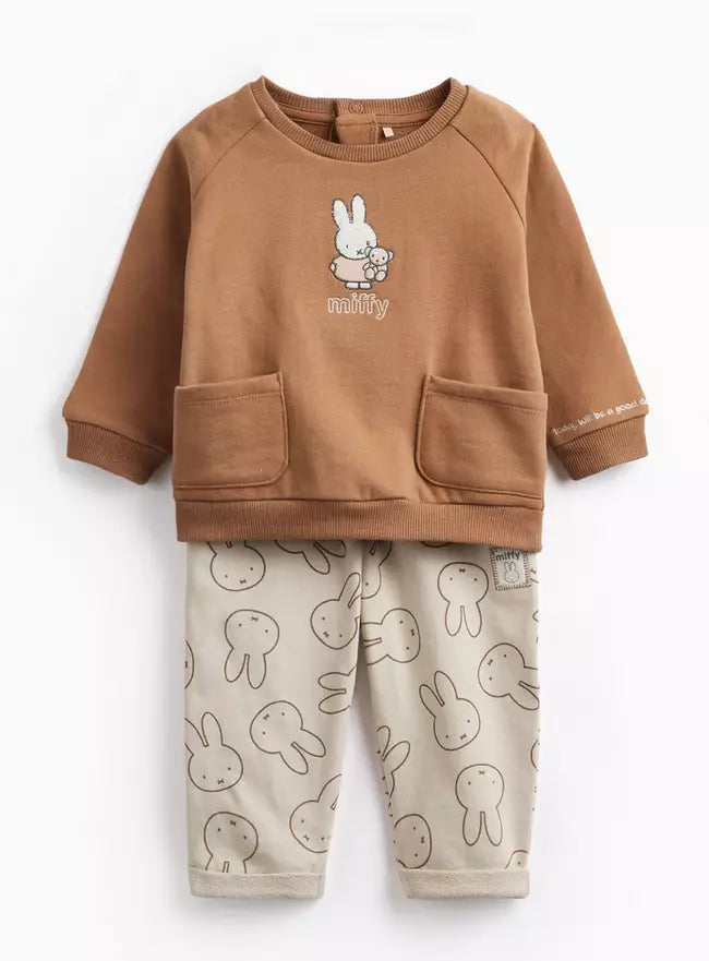 Miffy Brown Sweatshirt Set