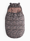 Brown Leopard Print Fleece Lined Footmuff
