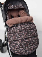 Brown Leopard Print Fleece Lined Footmuff