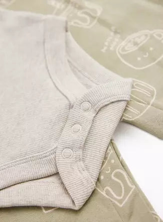 Matcha Dungaree & Bodysuit Set