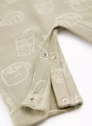 Matcha Dungaree & Bodysuit Set