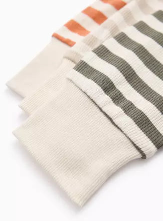 Woodland Animal Ribbed Pyjamas 3 Pack