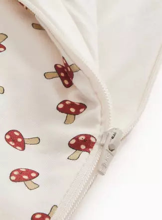 White Toadstool Print 2.5 Tog Sleeping Bag