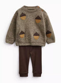 Acorn Knitted Jumper & Leggings Set Up to 3