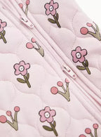 Pink Daisy Print Sleepsuit